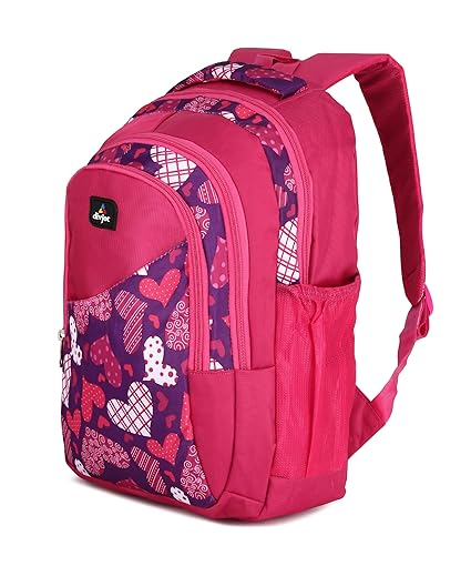 Block Print School Bag with Two Compartments Stylish and Functional Backpack for Kids, Ideal for School & Everyday Use