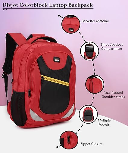 PVC Bag with 3 Compartments Large 15.6" Laptop Bag for College, Office & Travel Water-Resistant, Durable & Stylish