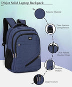 PVC Laptop Backpack | 30L Large Water-Resistant Bagpack with 4 Compartments | Solid Design for Office, College, Travel