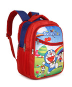 Doraemon Print School Bag with Three Compartments Stylish and Durable Backpack for Kids Perfect for School & Travel