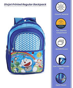 Printed School Bag for Kids 3 Compartment Backpack Colorful Cartoon Design for Boys & Girls