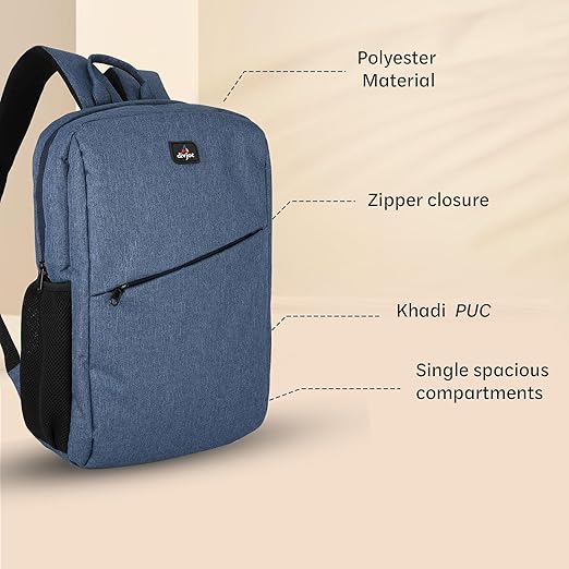 Compact PVC Laptop Bag – 17-Inch Height Solid Pattern with 1 Compartment Laptop Bag for Work, College, or Travel Sleek Unisex Design (DVJT-LB-3616)