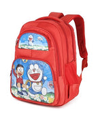 Cute Doraemon Print School Bag with Three Compartment Design for Kids, Perfect for School