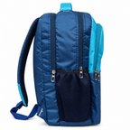 Aero Style Casual School Backpack – Aqua Blue & Navy Blue