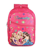 Charming Barbie Princess Print School Bag with Three Compartment Durable Design for Girls, Perfect for School