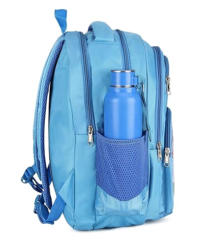 Cute Doraemon Print School Bag with Three Compartment Design for Kids, Perfect for School