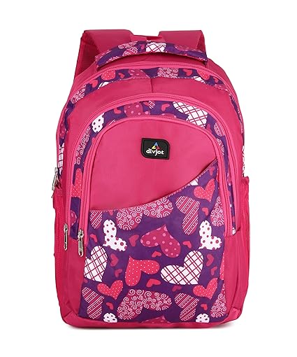Block Print School Bag with Two Compartments Stylish and Functional Backpack for Kids, Ideal for School & Everyday Use