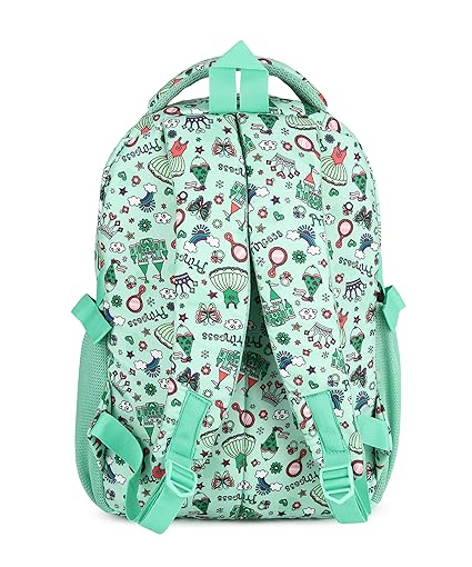 Floral Print School Bag with Two Compartments Stylish and Spacious Backpack for Girls Perfect for School & Everyday Use