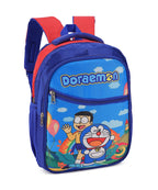 Doraemon Print School Bag with Three Compartments Stylish and Durable Backpack for Kids Perfect for School & Travel