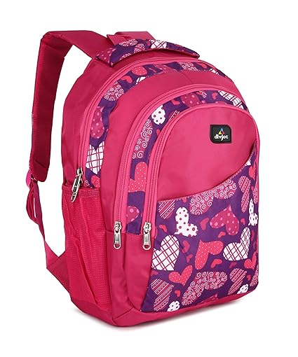 Block Print School Bag with Two Compartments Stylish and Functional Backpack for Kids, Ideal for School & Everyday Use