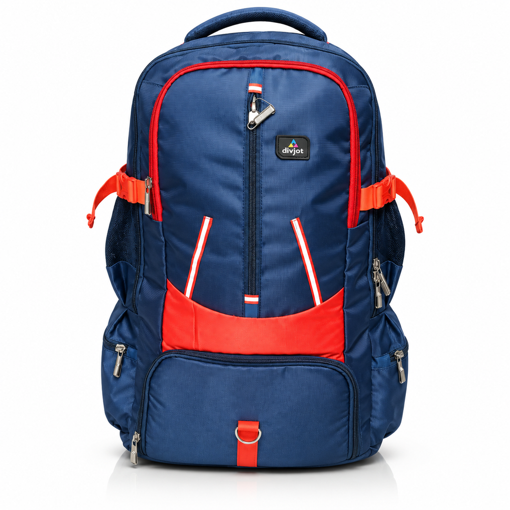 Travel Backpack for Men & Women | Stylish & Spacious Backpack for Trips & Journeys | Navy Blue