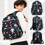 Space Orbit Stylish School Backpack – Black