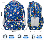 Sports Zone Printed School Backpack – Blue