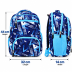 Dynamic Lines Stylish Backpack – Blue