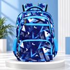 Dynamic Lines Stylish Backpack – Blue