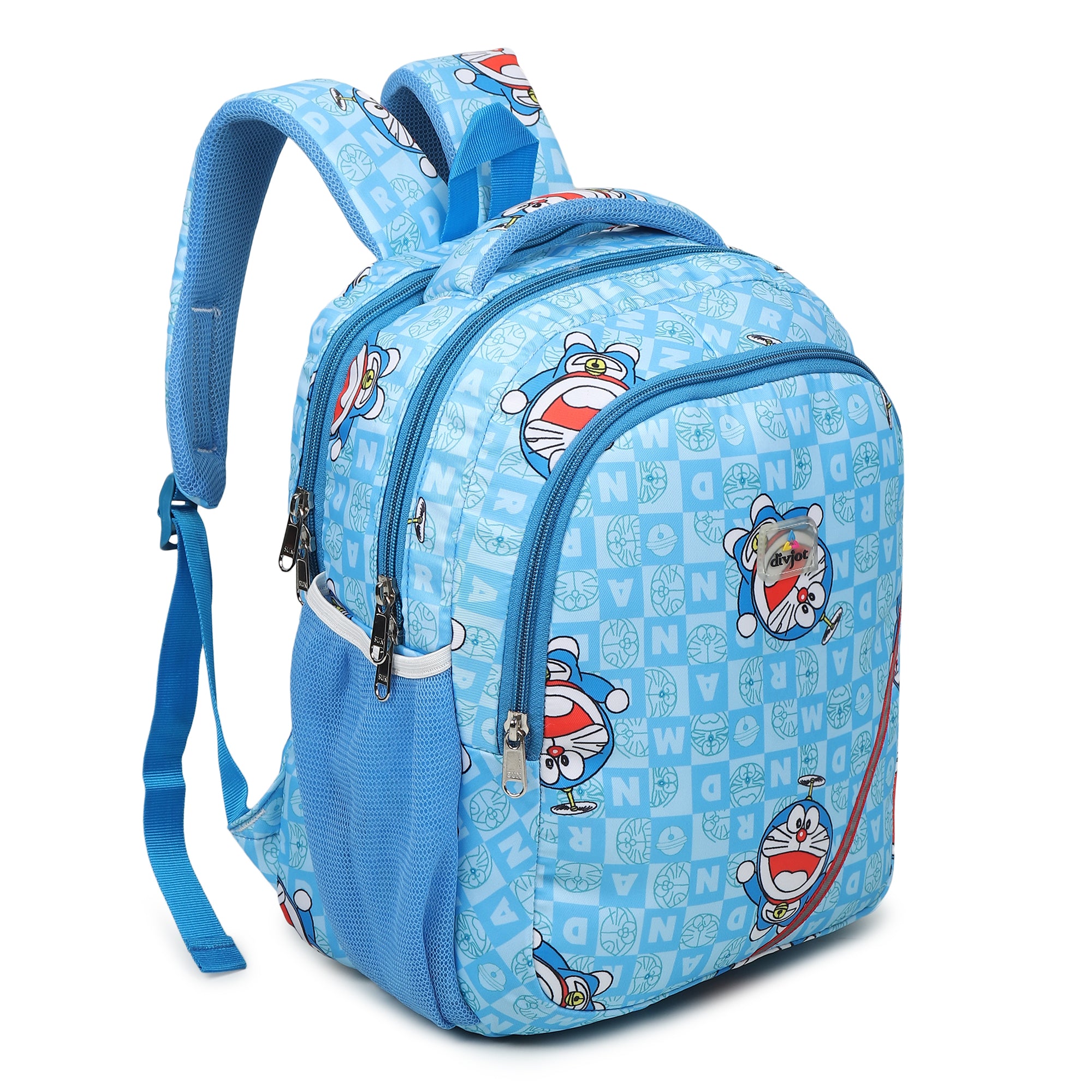 Kids’ Cartoon Printed School Backpack – Lightweight & Durable (Blue)