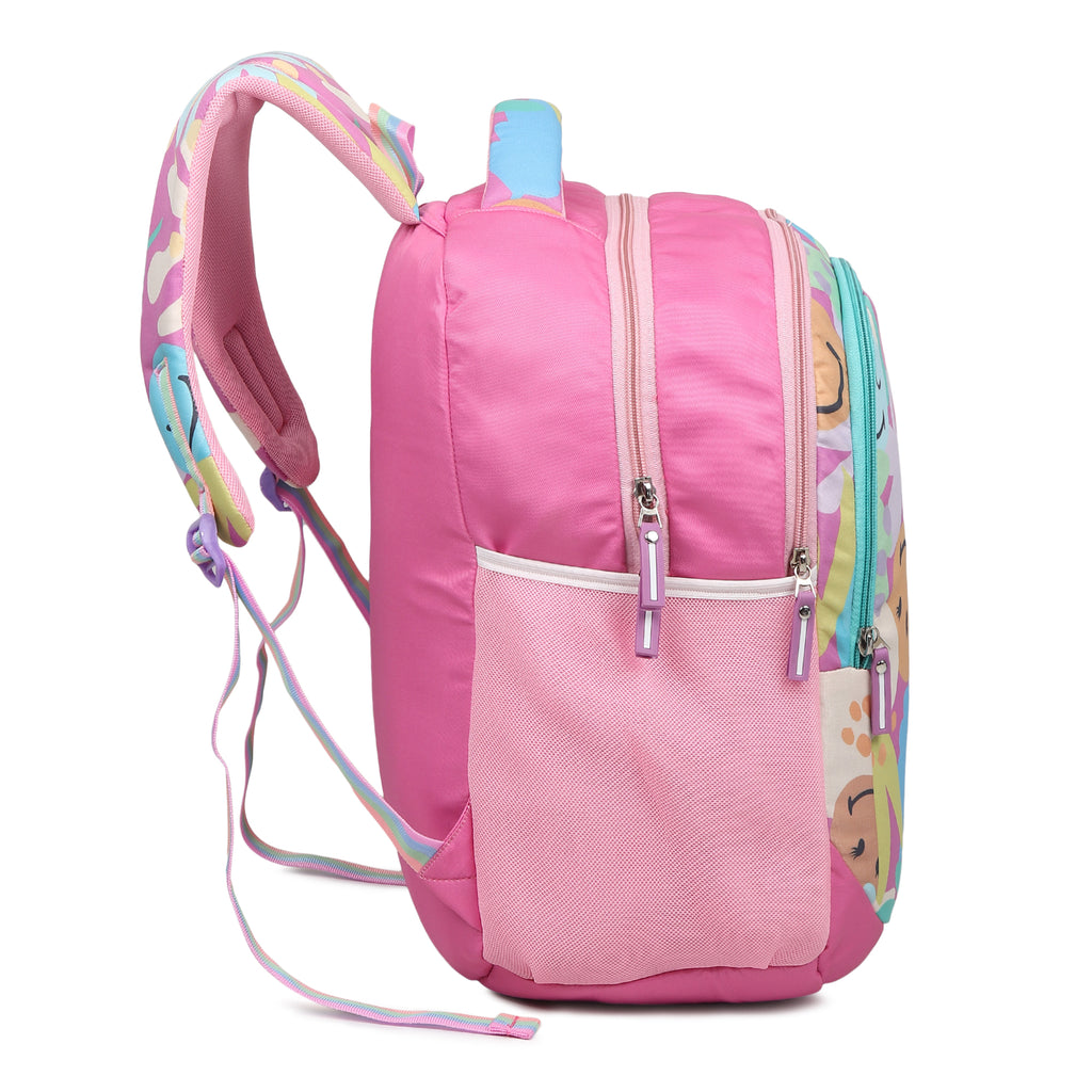 Divjot  PinkDoodle Kids Cartoon  School Backpack – Pink