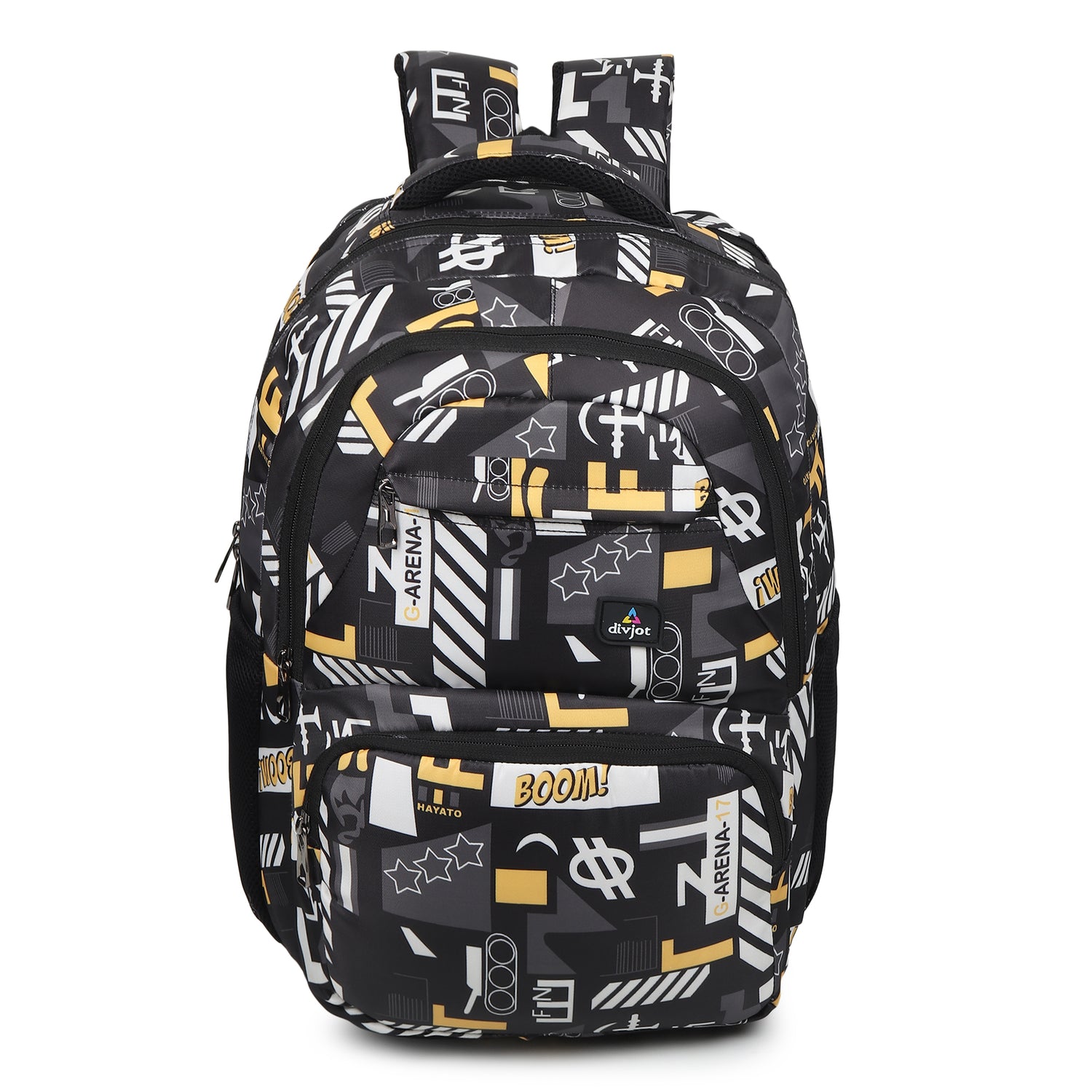 Divjot GraphiX Pro  School Backpack – Large, Durable & Stylish | Multi-Compartment Bag