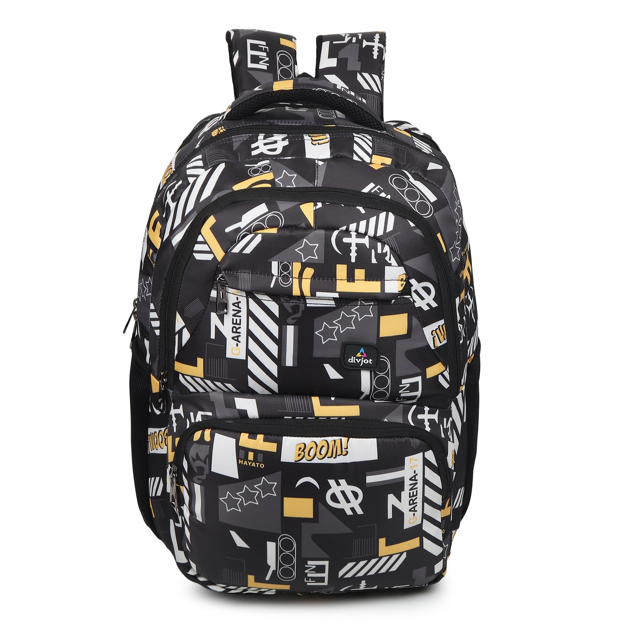 Divjot GraphiX Pro  School Backpack – Large, Durable & Stylish | Multi-Compartment Bag