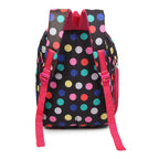divjot 🌈 “Cosmic Candy Pop Multicolor Polka Backpack – Fun & Stylish School Companion”
