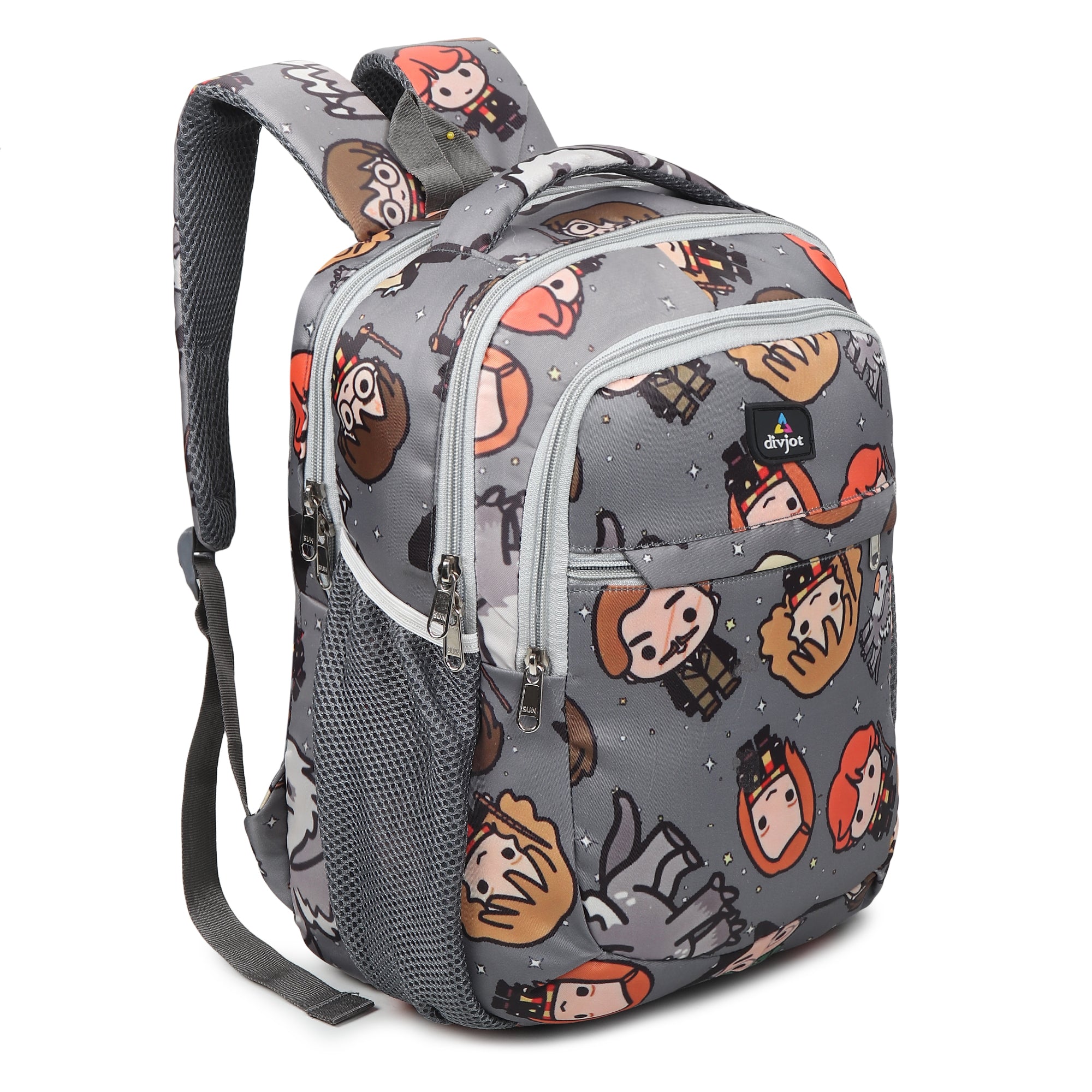 Divjot  FunkyFaces School pack - Grey Cartoon Design