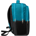 Aero Style Casual School Backpack – Aqua Blue & Black