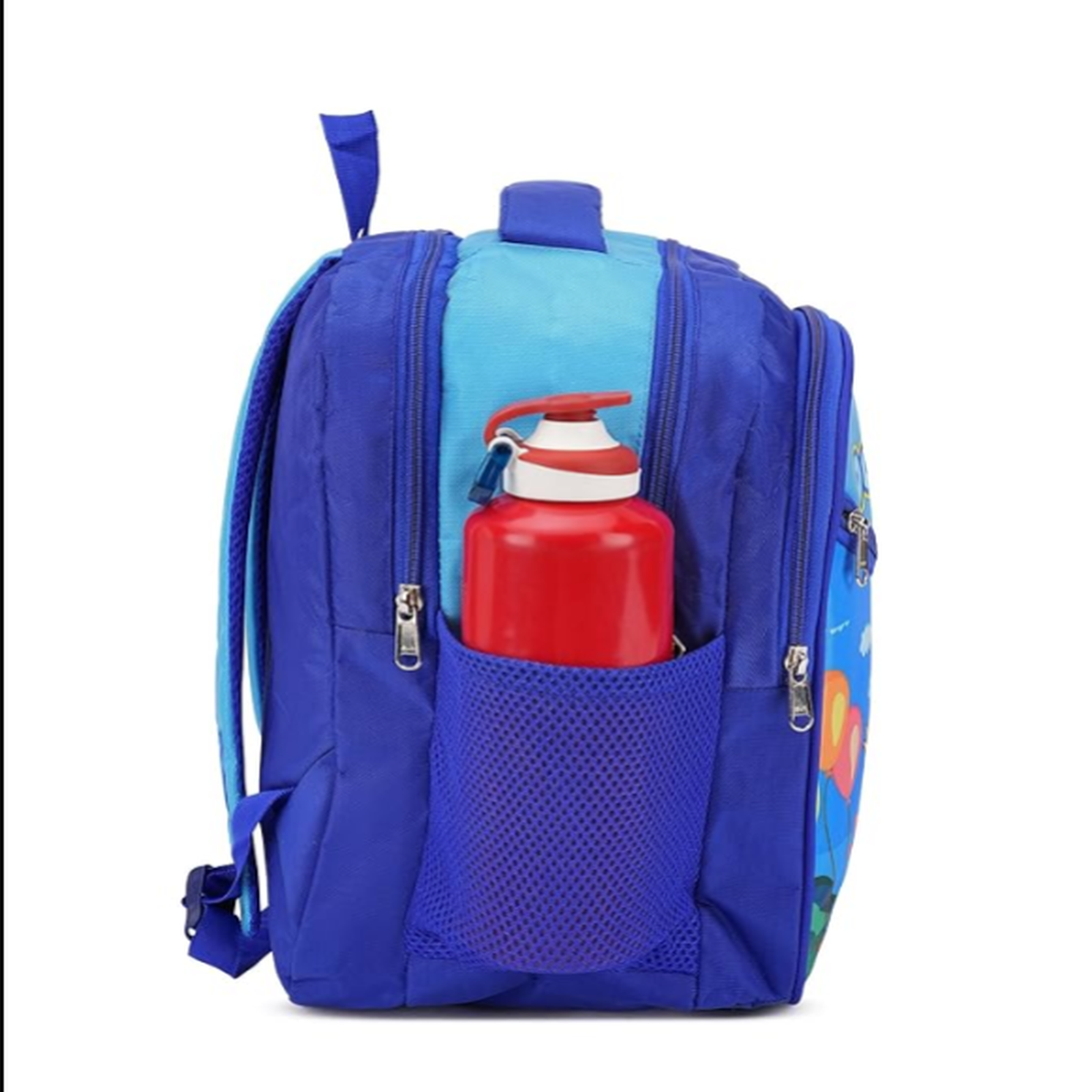Doraemon Print School Bag with Three Compartments Stylish and Durable Backpack for Kids Perfect for School & Travel