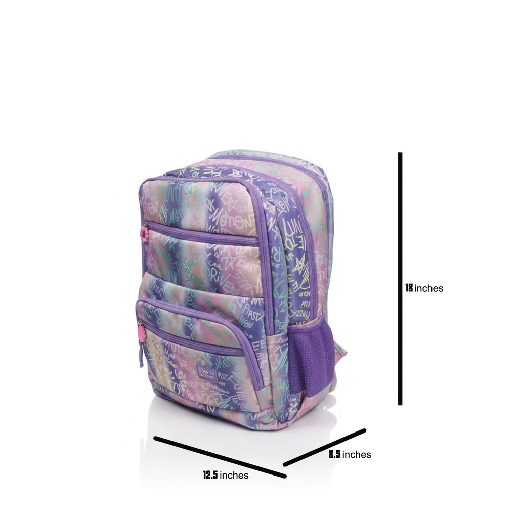 Purple hue Multi-Pocket School Backpack