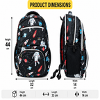 Space Orbit Stylish School Backpack – Black